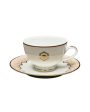 Peach Legacy Porcelain Tea Cup & Saucer | Set of 12 Discount