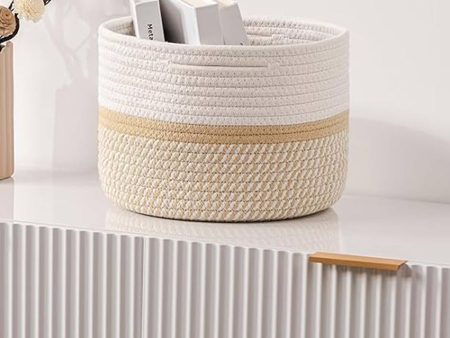 Round Cotton Rope Storage Basket | 10 Inches Online Hot Sale