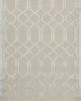 Beige Wool Lineation Hand Tufted Rug Carpet Supply