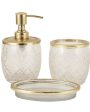 Astrid Crystal Cut Bathroom Set on Sale