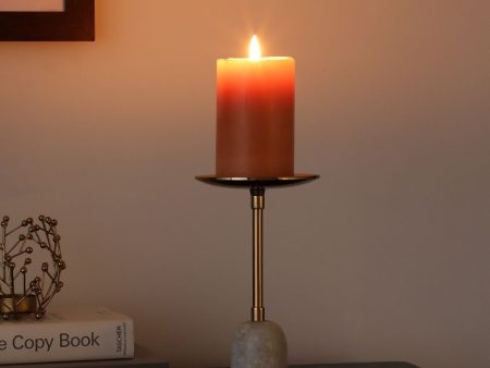 Pri Pillar Aluminium Candle Stand | 4 x 9 inches Online