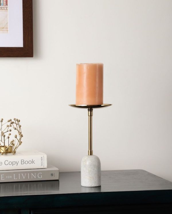 Pri Pillar Aluminium Candle Stand | 4 x 9 inches Online