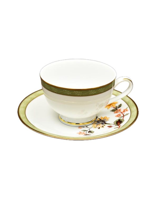 Bloom Porcelain Tea Cup & Saucer | Set of 12 Online Sale