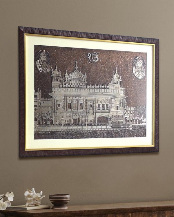 Golden Temple Wall Painting | 26 X 19 inches Sale