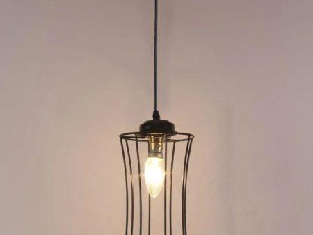 Band Bamboo Iron Hanging Lamp | 5 x 21 inches Online Hot Sale