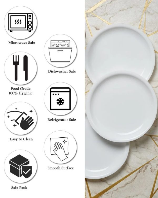 Acrylic Quarter Dinner Plates | Set Of 6 on Sale