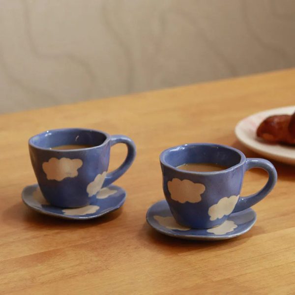 Cloud Mug With Saucer | Set of 2 For Cheap