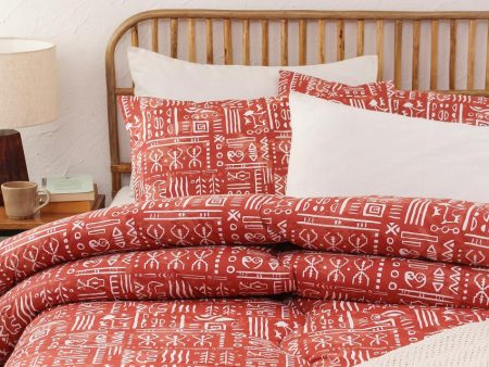 Rust Gamathi Cotton Comforter Hot on Sale