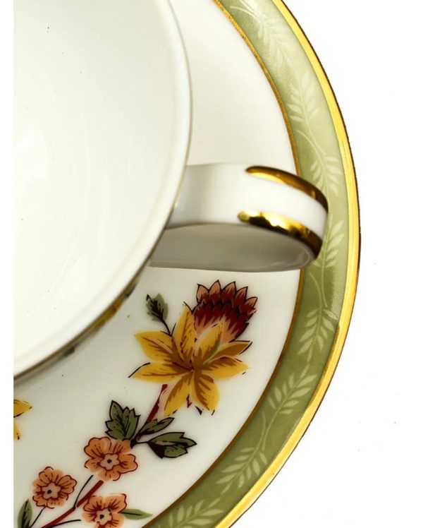 Bloom Porcelain Tea Cup & Saucer | Set of 12 Online Sale