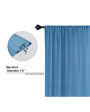 Blue Linen Sheer Curtains | Set of 2 Online