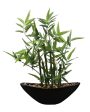 Bamboo Artificial Bonsai Plant With Ceramic Pot | 1 feet , 1.25 feet For Sale