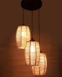 Bamboo Round Dholak Cluster Hanging Lamp Sale