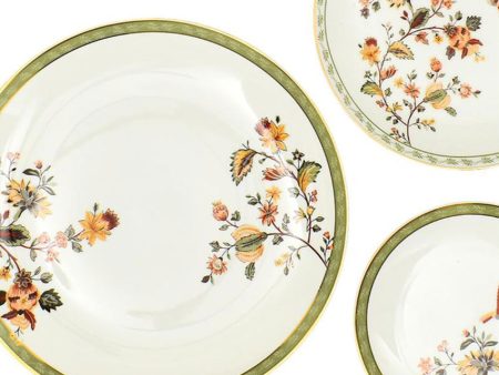 Bloom Porcelain Dinner Set | Set of 21 Discount