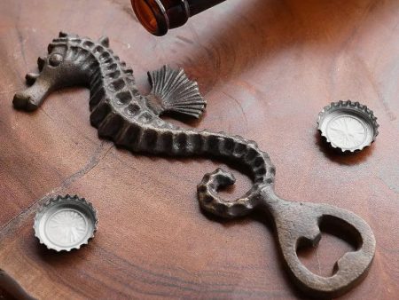 Antique Seahorse Bottle Opener on Sale