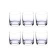 Barline Whiskey Glass Clear Bohemia Crystal Beverageware | Set of 6 | 4 x 4 inches | 410ml For Cheap