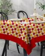 Basic Printed 12 Seater Cotton Dining Table Cover Cloth Linen | 120 X 70 Inches For Discount