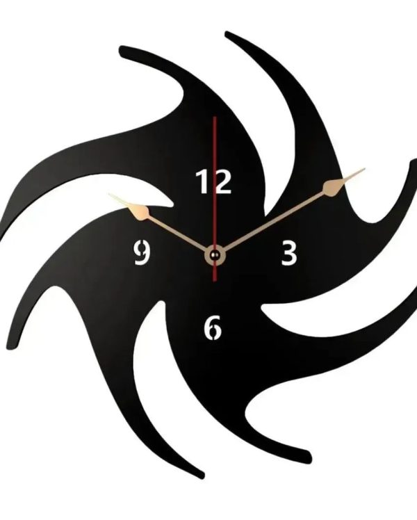 Abstract Volleyball Design Wooden Wall Clock | 13 inches Online