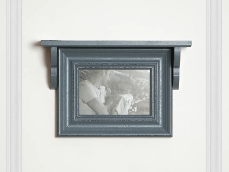 Wooden Shelf with Horizontal Photo Frame | 12 x 3 x 7 inches Discount