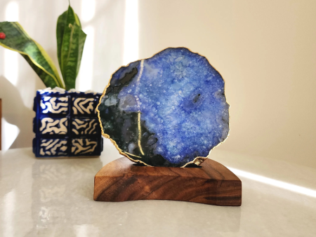 Handmade Agate Gemstone Night Lamp | 5 x 5 inches For Cheap