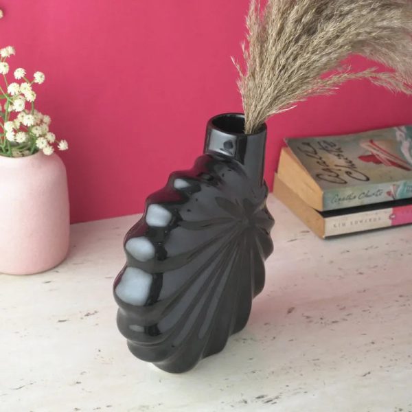 Black Flower Ceramic Vase Online