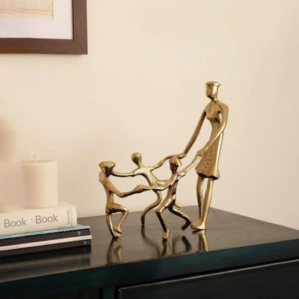 Togetherness Mother and Kids Sculpture | 10 x 7 x 11 inches Discount