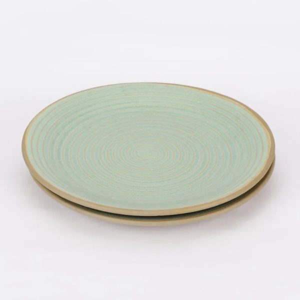 Swirls Ceramic Small Plates | Set of 2 | 8 inches For Sale