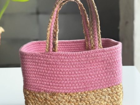 Fancy Jute Handbag | 10 x 7 x 5 inches Online now