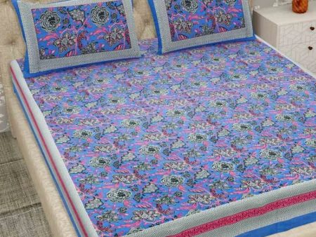 Super Jaipuri Rose Print Cotton Bedding Set | King Size | 108 x 87 inches Cheap