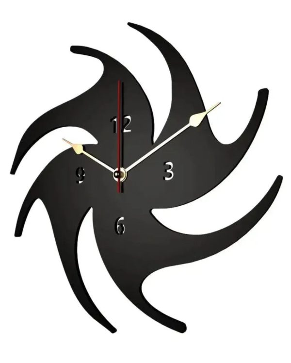 Abstract Volleyball Design Wooden Wall Clock | 13 inches Online