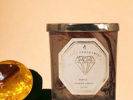 Topaz Glass Jar Scented Candle | 7.6 x 10.2 cm   3 x 4 inches Online