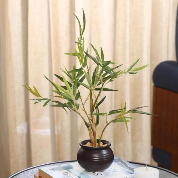 Bamboo Artificial Bonsai Plant with Ceramic Pot | 12 inches Hot on Sale