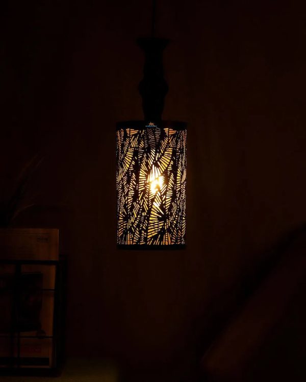 Beautiful Single Black Designer Hanging Ceiling Lamp For Sale