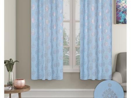 Blue Blackout Foil Curtains | Set of 2 Cheap