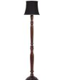 Modern Design Cotton Shade Wooden Floor Lamp | 12 X 57 inches on Sale