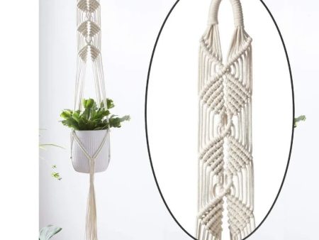 Decorative Knotted Plant Hanger for Balcony Online Hot Sale