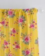 Blooms Printed Polyester Semi Sheer Curtains | Set Of 2 Cheap