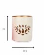 Lotus White Votives | Set Of 2 | 4 x 4 inches Online Sale