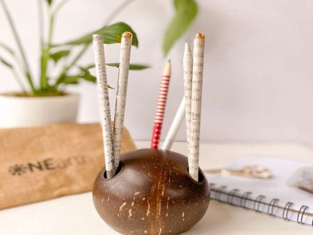 Coconut Shell Pen Stand Online