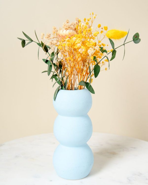 Blue Skies Vase And Artificial Bunch Online