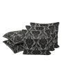 Black Dual Tone Colored Cotton Cushion Covers | Set of 5 | 16 x 16 inches Online Sale