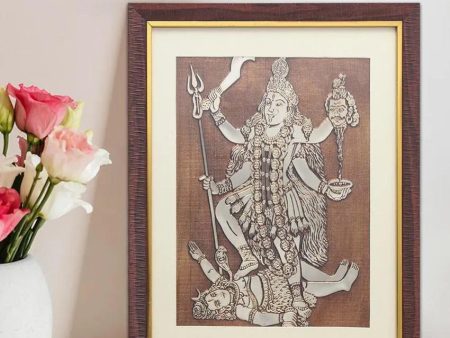 Kali Maa Goddess Wall Painting | 15 X 19 inches Fashion