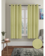 Green Blackout Emboss Curtains | Set of 2 Cheap