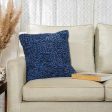 Aquatic Web Woolen Cushion Cover | 18 x 18 inches Online Hot Sale