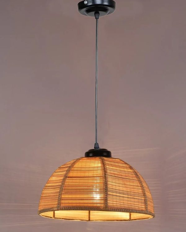 Bamboo Umbrella Hanging Lamp | 10 x 21 inches Online Hot Sale