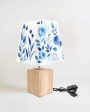 Blue Florals Shaded Empire Cotton Table Lamp | Blue Online