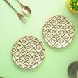 Tropical Print Ceramic Small Plates | Set of 2 | 7 Inches Fashion