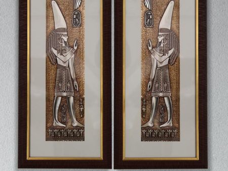 Ancient Egyptian God Wall Painting | 23 X 10 inches For Discount