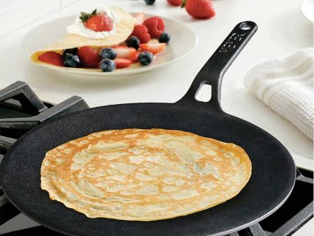 Meyer Black Cast Iron Roti Tawa | Safe For All Cooktops | 10 x 17  inches Discount