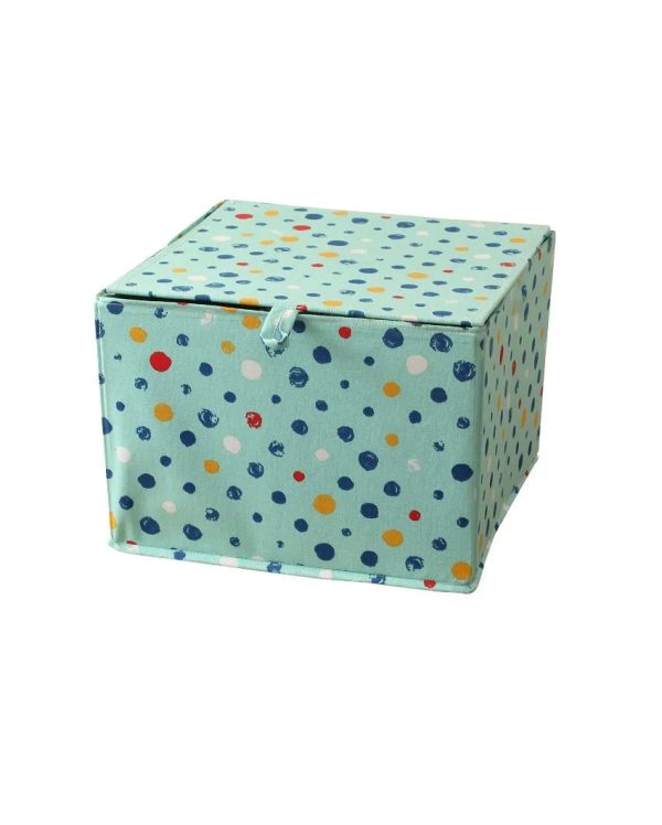 Happy Polka Cotton Storage Basket Cheap