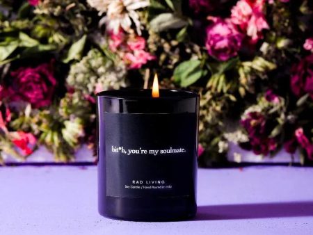 Boujee Leather Scented Candle | Love Yourself Collection | Single | 8.1 x 5.8 cm   3.2 x 2.3 inches Online Hot Sale